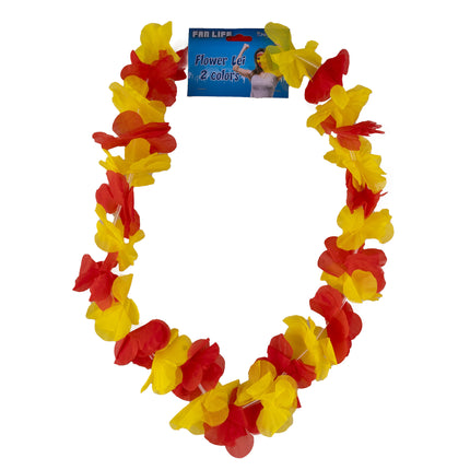 Feestbazaar Hawaiikrans Rood/Geel