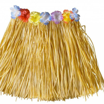 Feestbazaar Hawaiirokje kind naturel