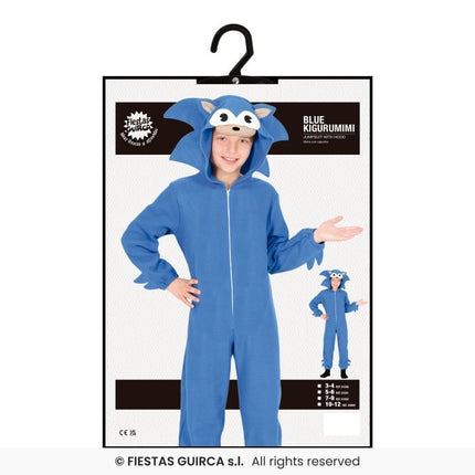 Feestbazaar Hedgehog Sonic Pak Blauw Kind