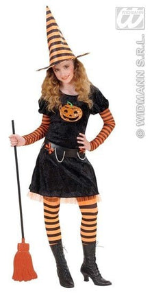 Feestbazaar Heks Halloween Pompoen kostuum Elite