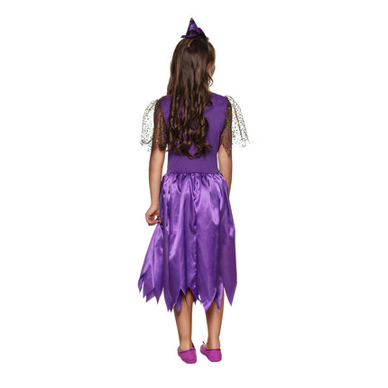 Feestbazaar Heksen Pak Twinkle Witch Kind Paars