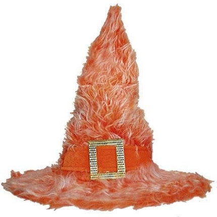 Feestbazaar Heksenhoed pluche oranje