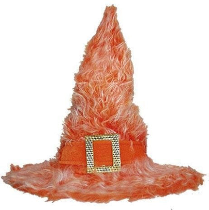 Feestbazaar Heksenhoed pluche oranje