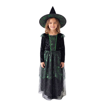 Feestbazaar Heksenkostuum Kind Mystic Web Groen Premium