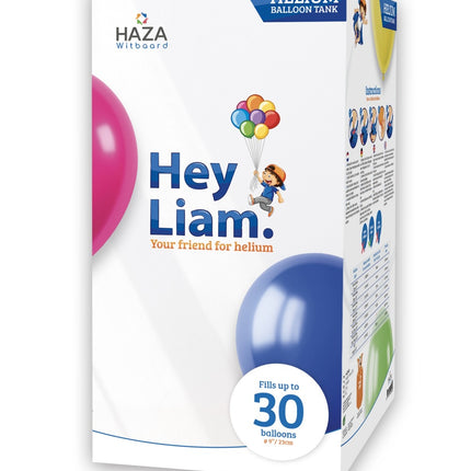 Feestbazaar Helium Cylinder Hey Liam - Tot 30 Ballonnen