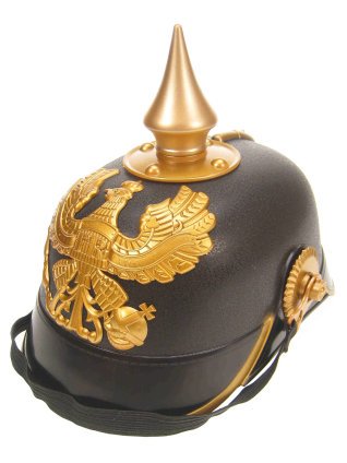 Feestbazaar Helm keizer zwart-goud