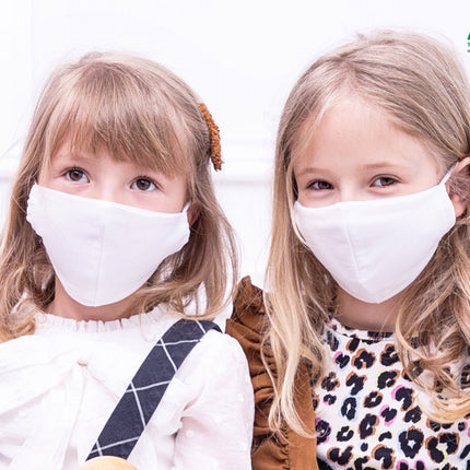 Feestbazaar Herbruikbaar Mondkapje Antibacterieel Kind Wit