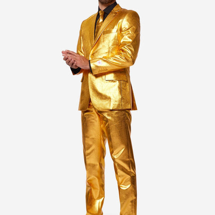 Feestbazaar Heren Pak Groovy Gold Opposuits
