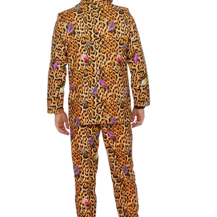 Feestbazaar Heren Suit Panterprint Kotiya