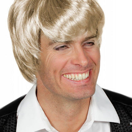 Feestbazaar Herenpruik Carlo blond