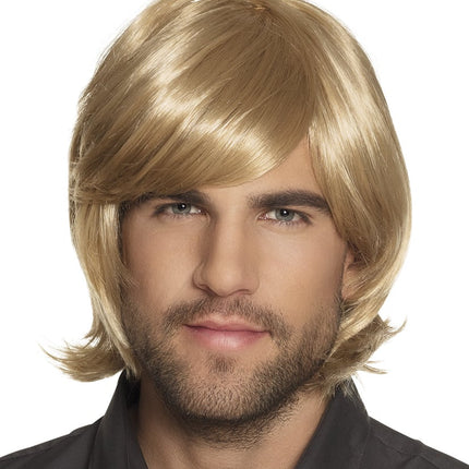 Feestbazaar Herenpruik Spike blond