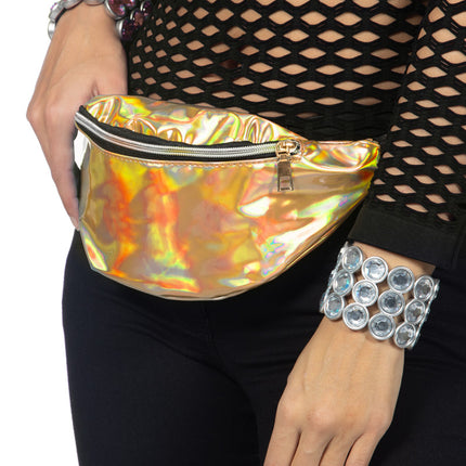 Feestbazaar Heuptas Bling Holografisch Goud