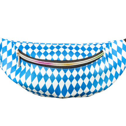 Feestbazaar Heuptas Oktoberfest Blauw/Wit