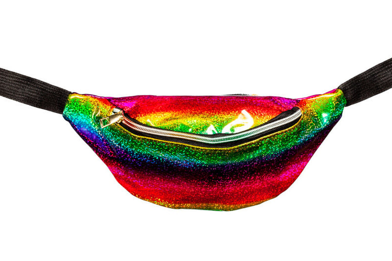 Feestbazaar Heuptas Regenboog Holografisch