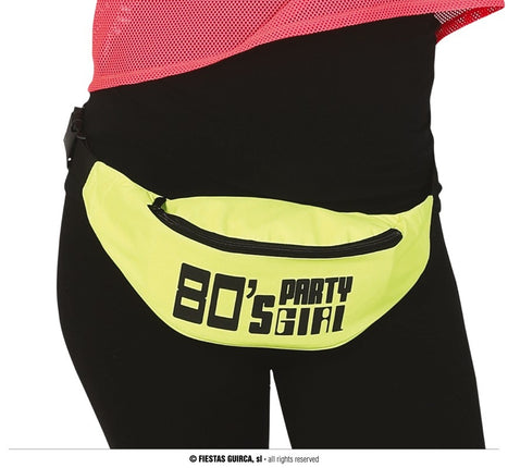 Feestbazaar Heuptasje 80's Party Girl Geel