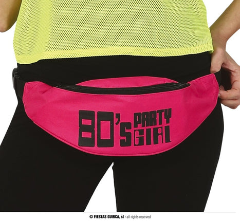 Feestbazaar Heuptasje 80's Party Girl Roze