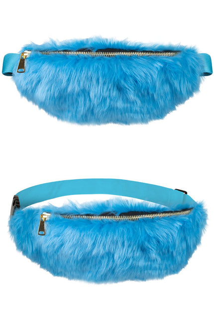 Feestbazaar Heuptasje Blauw Pluche