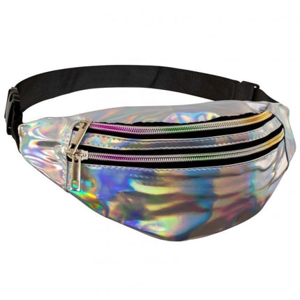 Feestbazaar Heuptasje holografisch zilver