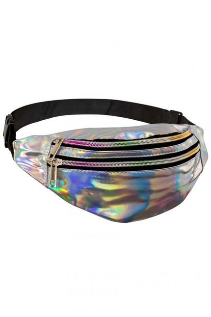 Feestbazaar Heuptasje holografisch zilver