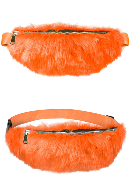 Feestbazaar Heuptasje Oranje Pluche