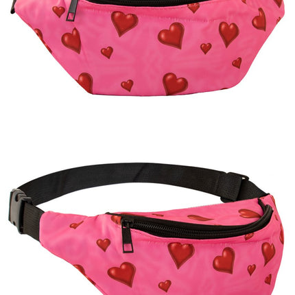 Feestbazaar Heuptasje Roze Met Hartjes