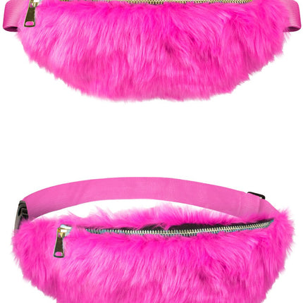 Feestbazaar Heuptasje Roze Pluche
