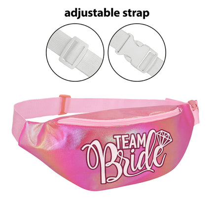 Feestbazaar Heuptasje Team Bride Roze