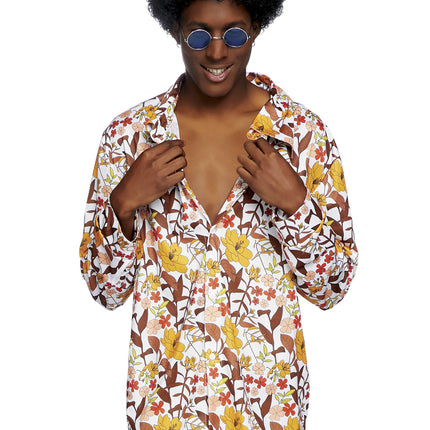 Feestbazaar Hippie Blouse Floral Heren