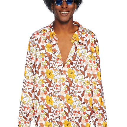 Feestbazaar Hippie Blouse Floral Heren