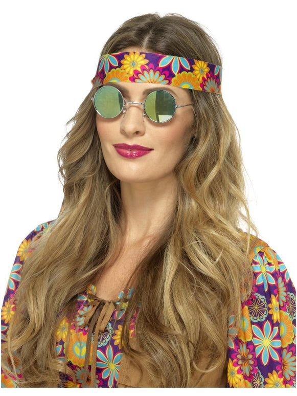 Feestbazaar Hippie Bril Gespiegeld