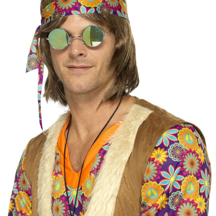 Feestbazaar Hippie Bril Gespiegeld