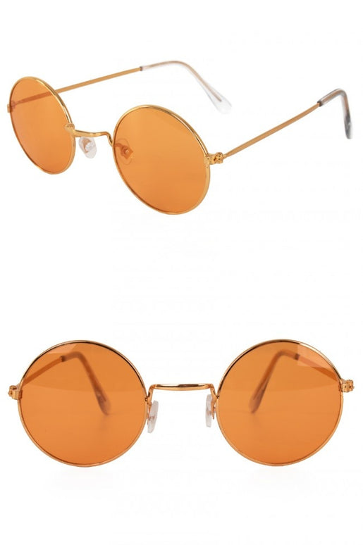 Feestbazaar Hippie bril oranje