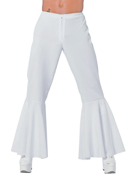 Feestbazaar Hippie broek bi-stretch man wit