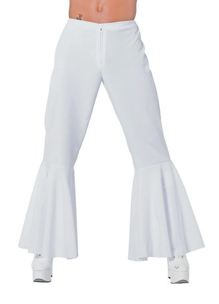 Feestbazaar Hippie broek bi-stretch man wit