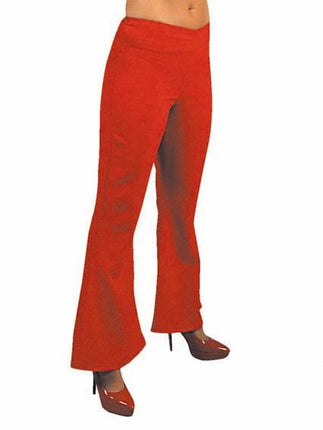 Feestbazaar Hippie broek dames rood