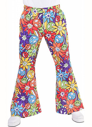 Feestbazaar Hippie broek man smile