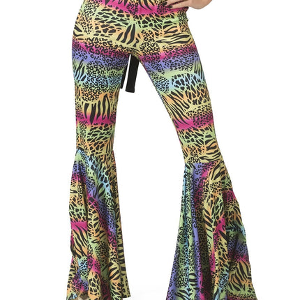 Feestbazaar Hippie Broek Met Dierenprint