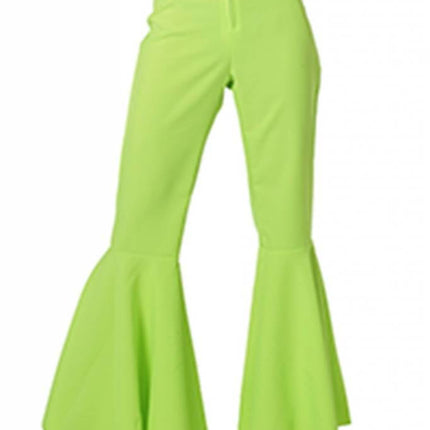 Feestbazaar Hippie broek vrouw neon groen Jess