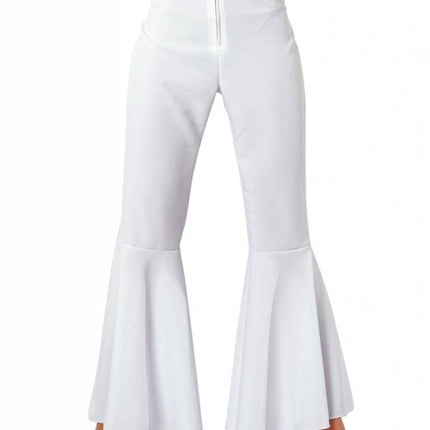 Feestbazaar Hippie broek vrouw wit Jess