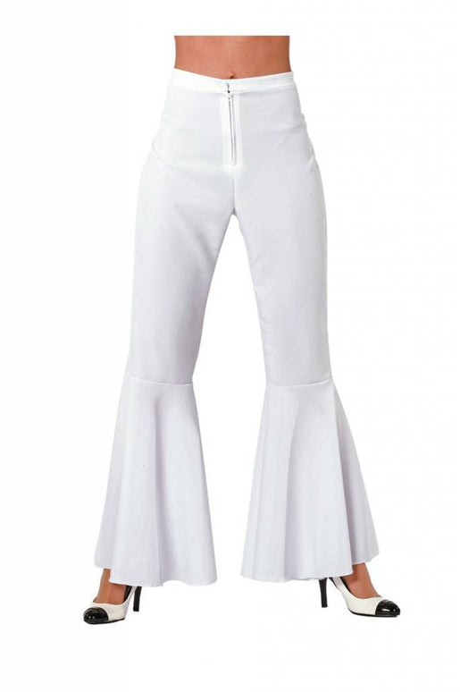 Feestbazaar Hippie broek vrouw wit Jess