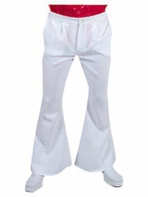 Feestbazaar Hippie broek wit man