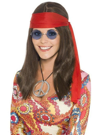 Feestbazaar Hippie Chick set dames bruin