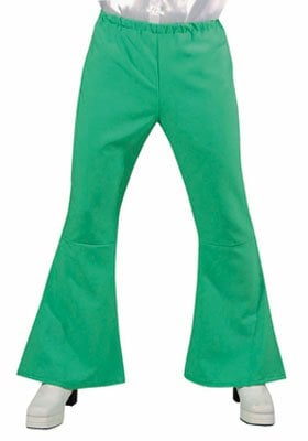 Feestbazaar Hippie Disco broek groen man