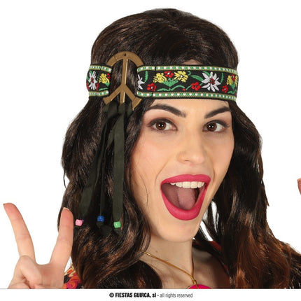 Feestbazaar Hippie Hoofdband Flower Power
