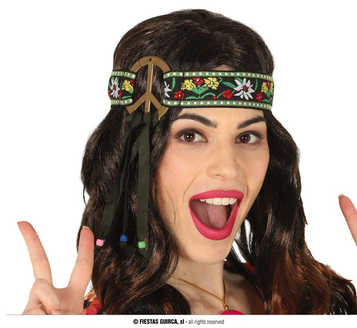 Feestbazaar Hippie Hoofdband Flower Power