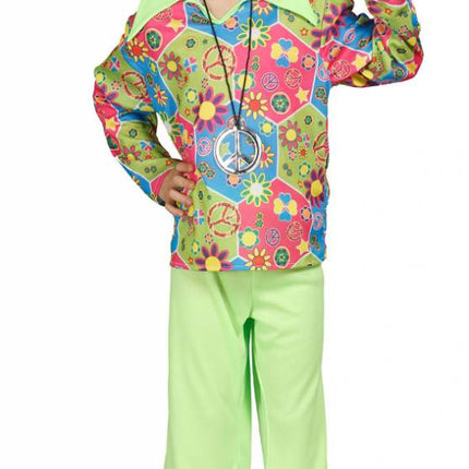 Feestbazaar Hippie jongen flower power