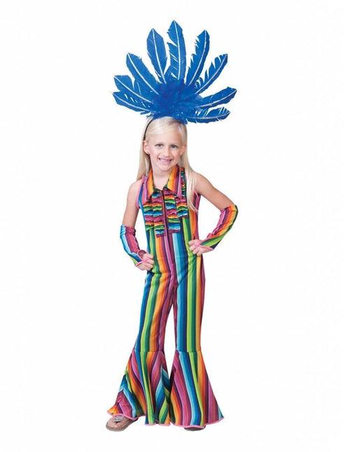 Feestbazaar Hippie Jumpsuit Meisje Kostuum