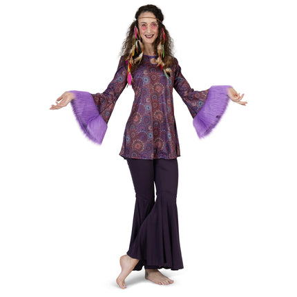 Feestbazaar Hippie Jurk Haven Paars