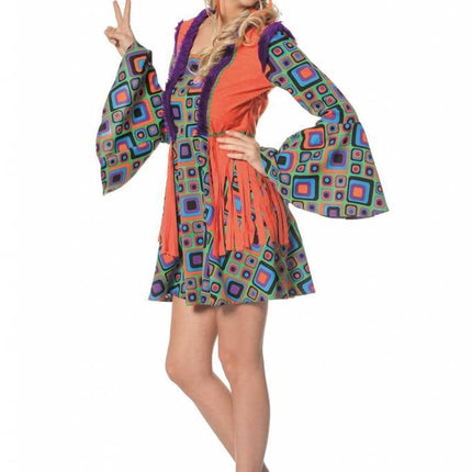 Feestbazaar Hippie Jurk vrouw Misty