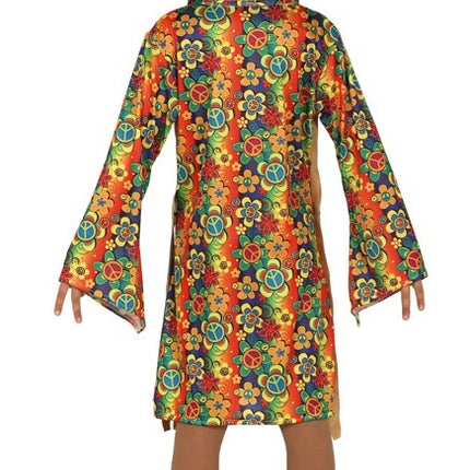 Feestbazaar Hippie Jurkje Flower Power Peace Kind